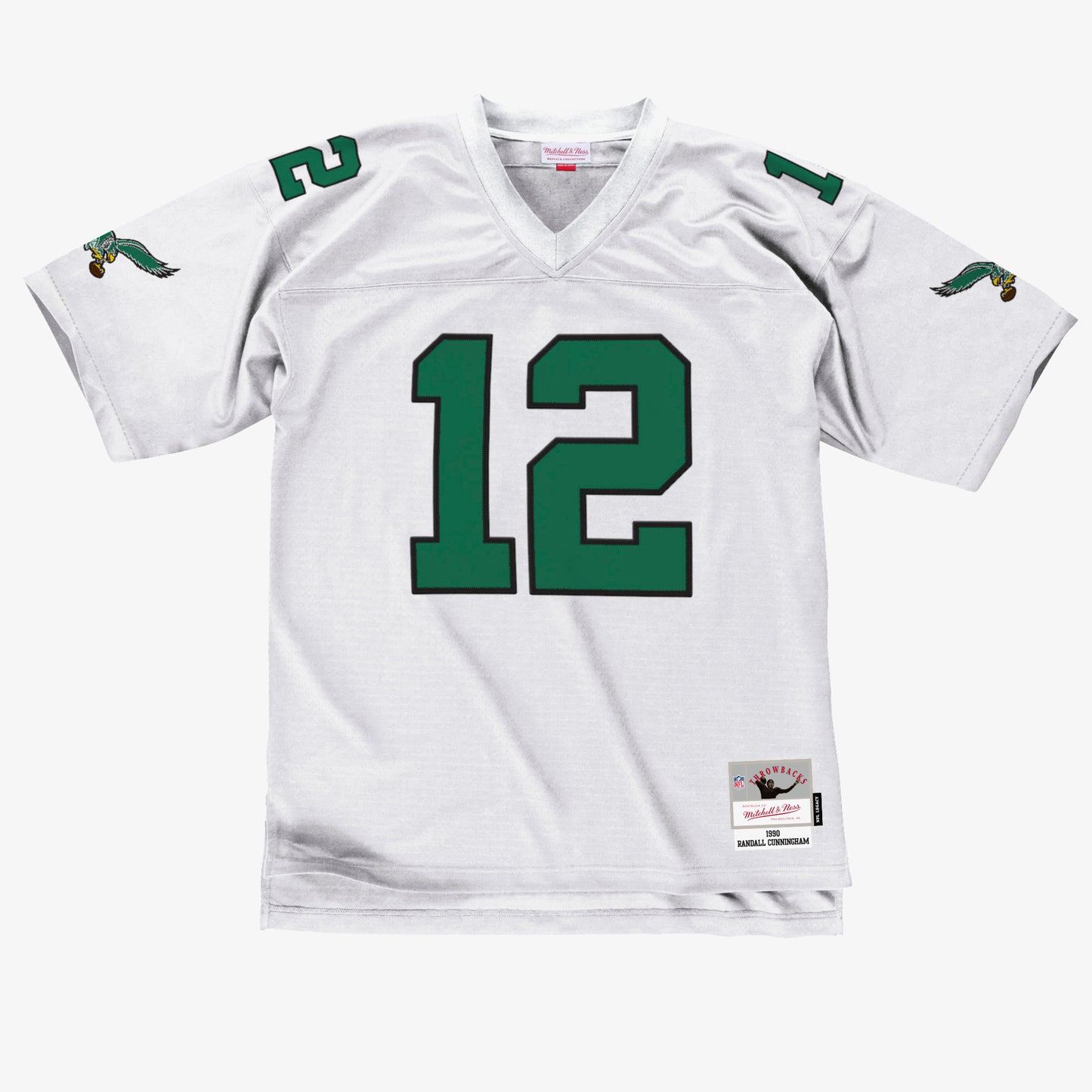 Philadelphia Eagles Mitchell & Ness #12 1990 Randall Cunningham Legacy White Jersey