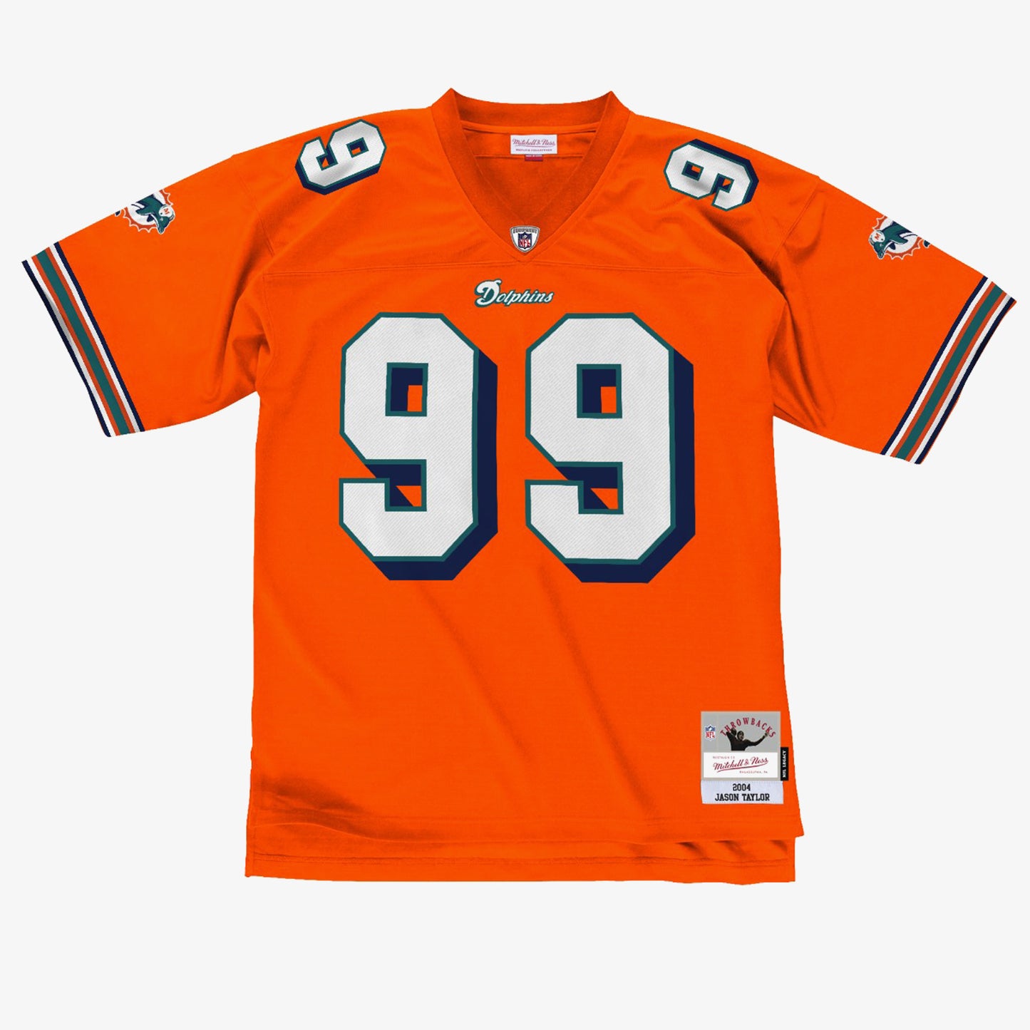 Miami Dolphins Mitchell & Ness # Jason Taylor 2004 Legacy Men's Jersey- Orange