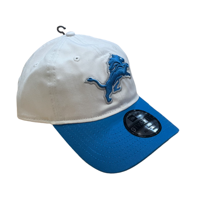 Detroit Lions New Era Core Classic White 9TWENTY Adjustable Hat