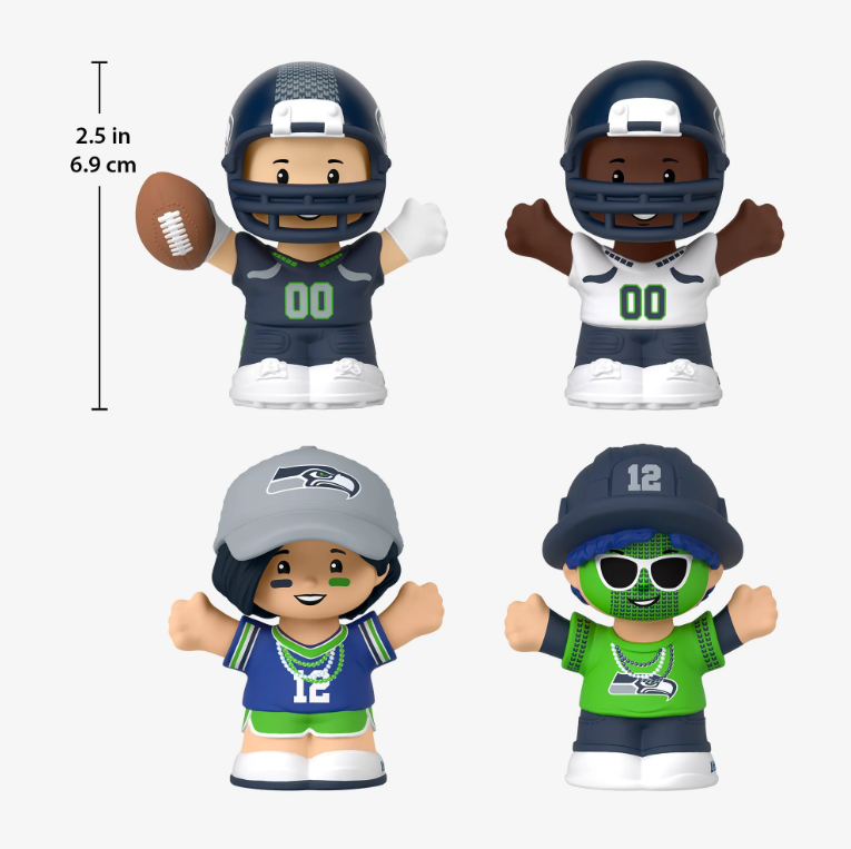 Seattle Seahawks NFL Fisher Price Little People Collector Set Series 1