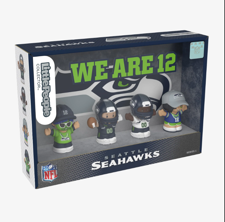 Seattle Seahawks NFL Fisher Price Little People Collector Set Series 1