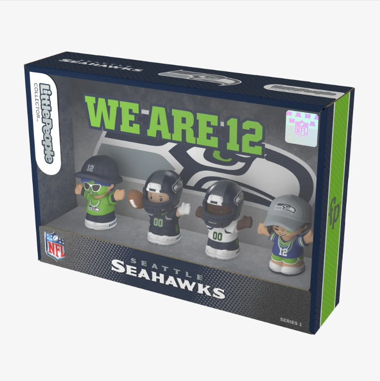 Seattle Seahawks NFL Fisher Price Little People Collector Set Series 1