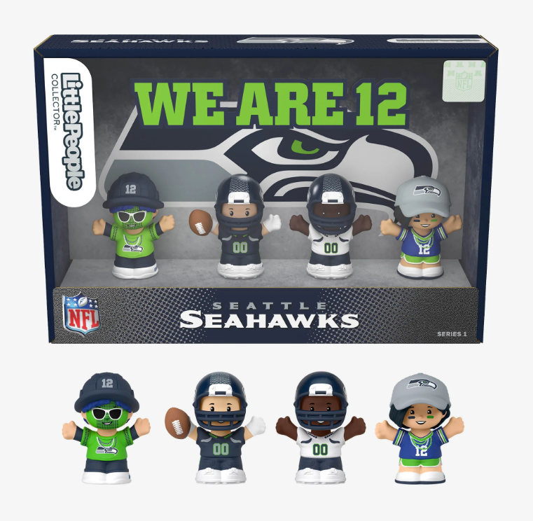 Seattle Seahawks NFL Fisher Price Little People Collector Set Series 1