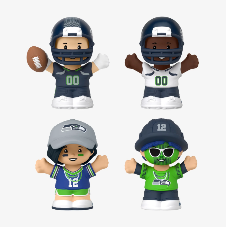 Seattle Seahawks NFL Fisher Price Little People Collector Set Series 1