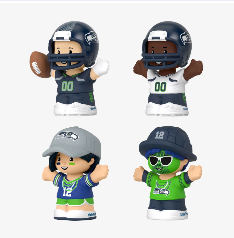Seattle Seahawks NFL Fisher Price Little People Collector Set Series 1