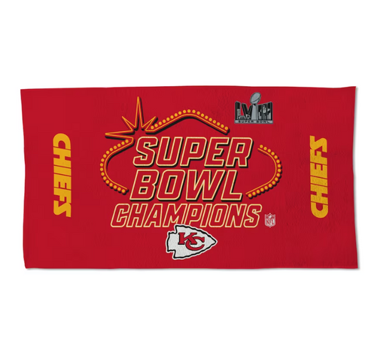 Kansas City Chiefs WinCraft Super Bowl LVIII Champions Locker Room 22'' x 42'' Double-Sided Towel