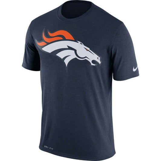 Denver Broncos Nike Mens Essential Logo Tee College - Navy