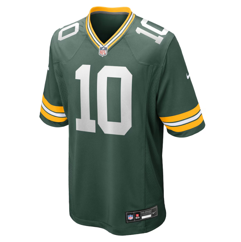 Green Bay Packers Nike # 10 Jordan Love YOUTH Player Game Jersey - Green