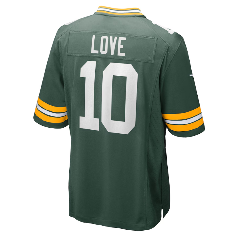 Green Bay Packers Nike # 10 Jordan Love YOUTH Player Game Jersey - Green