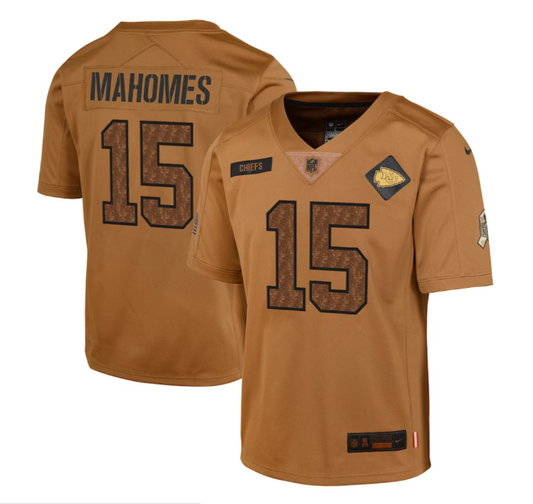 Kansas City Chiefs Nike Youth #15 Patrick Mahomes Salute to Service Jersey