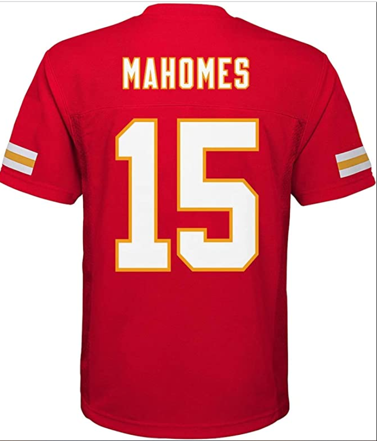 Kansas City Chiefs Patrick Mahomes #15 Youth Mid Tier Red Jersey