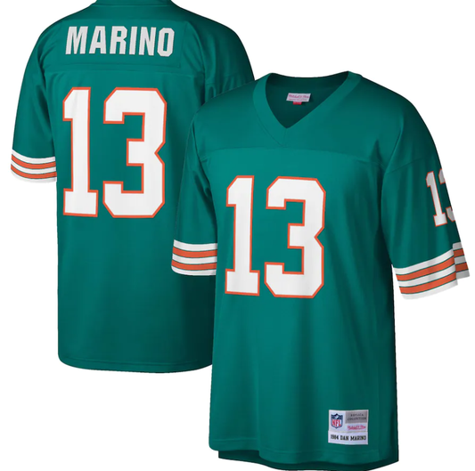 Miami Dolphins Mitchell & Ness Dan Marino 1984 Legacy Aqua Men's Jersey