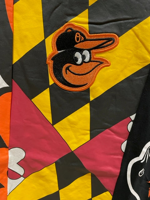 Baltimore Orioles Pro Stanadard Mash Up Maryland Flag  Men's T-Shirt
