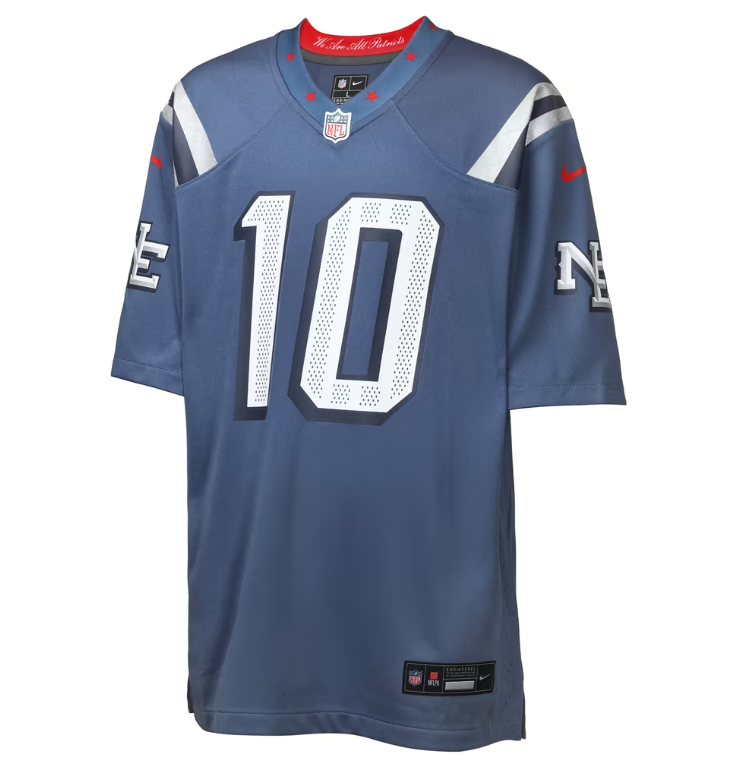 New England Patriots Nike # 10 Youth Rivalries Collection Game Jersey - Blue