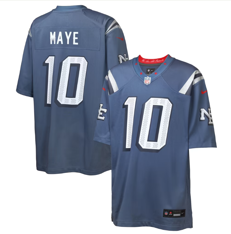 New England Patriots Nike # 10 Youth Rivalries Collection Game Jersey - Blue