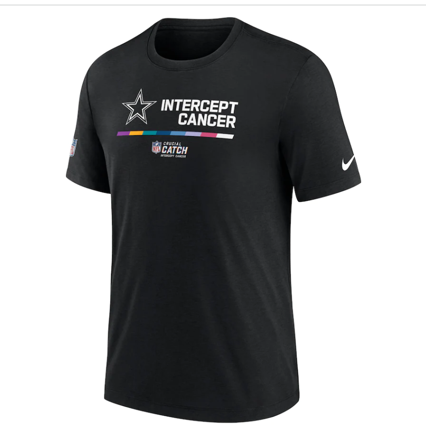 Dallas Cowboys Nike Black Men's Crucial Catch Performance T-Shirt