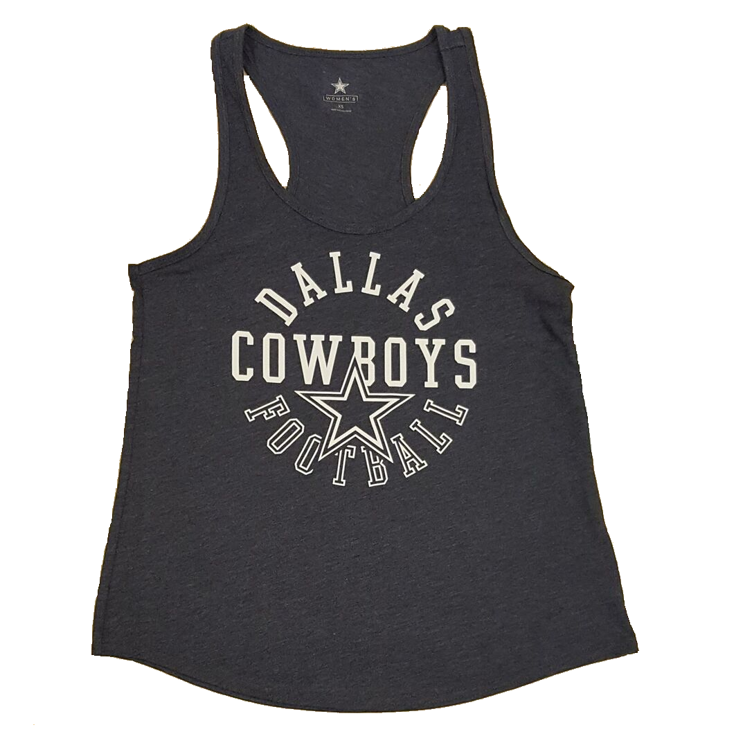 Dallas Cowboys Women's Heathered Blue Miranda Tank Top