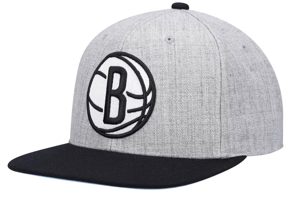 Brooklyn Nets Mitchell & Ness Heather Under Pop Snapback Hat