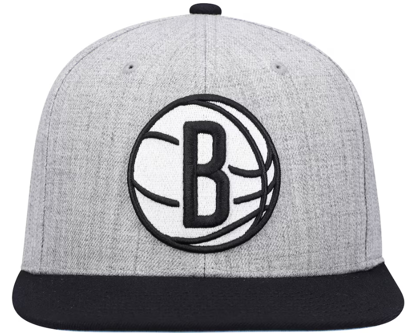 Brooklyn Nets Mitchell & Ness Heather Under Pop Snapback Hat