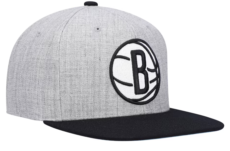 Brooklyn Nets Mitchell & Ness Heather Under Pop Snapback Hat