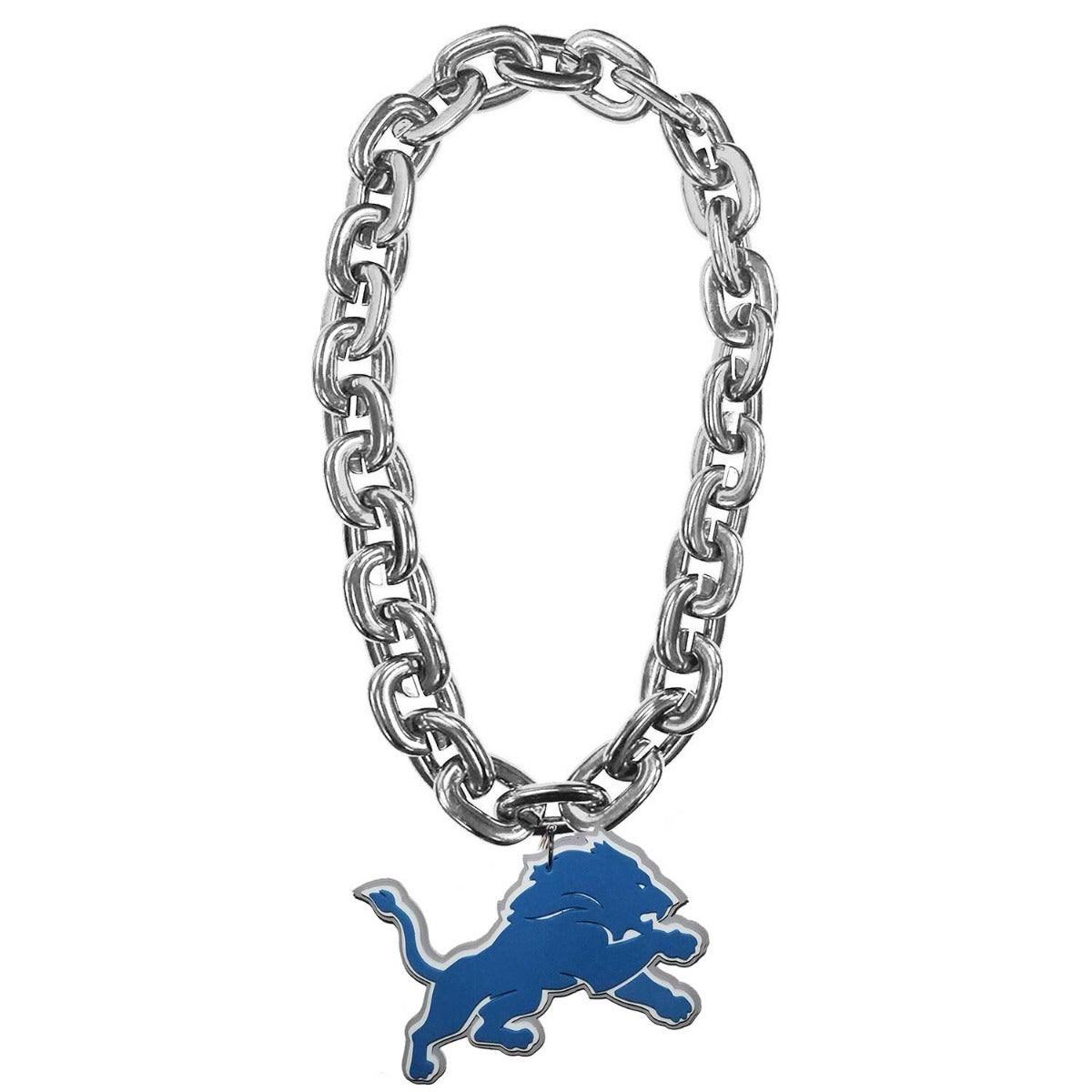 Detroit Lions Aminco Foam Fan Chain -Sliver