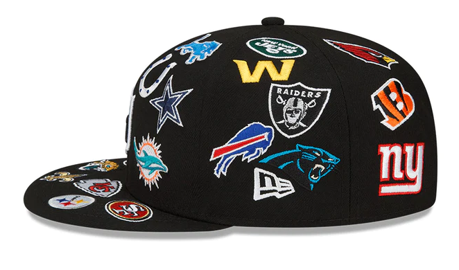 NFL All Over Logos New Era 59FIFTY Fitted Hat