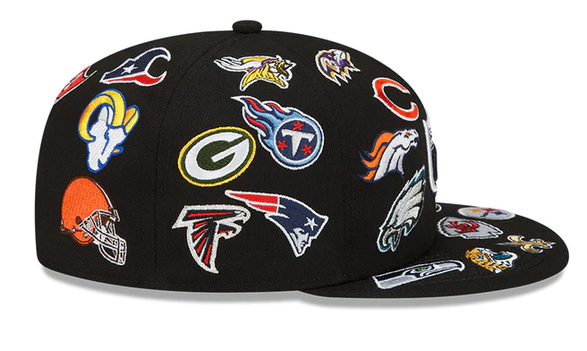 NFL All Over Logos New Era 59FIFTY Fitted Hat
