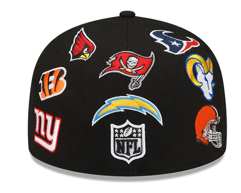 NFL All Over Logos New Era 59FIFTY Fitted Hat