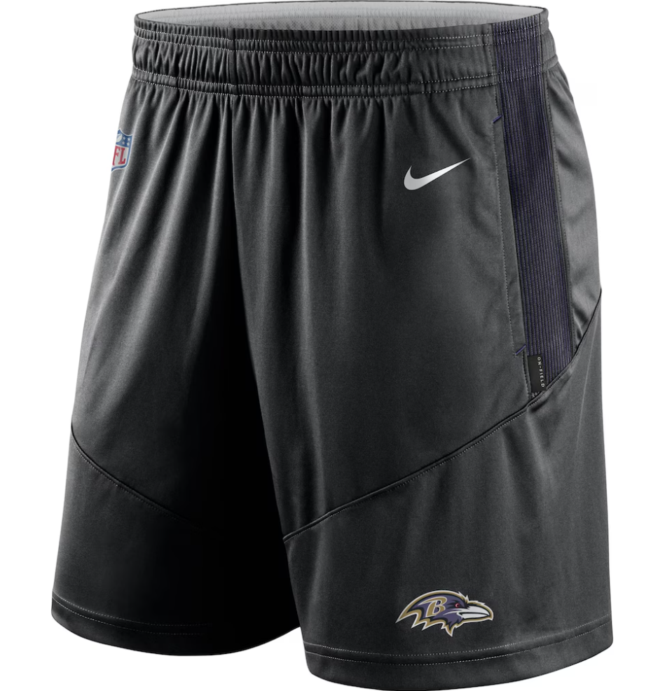 Baltimore Ravens Men's Nike Black   Sideline Performance Knit Shorts