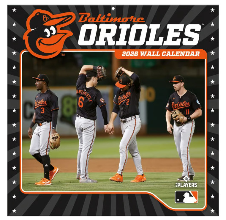 MLB Baltimore Orioles 2026 Wall Calendar