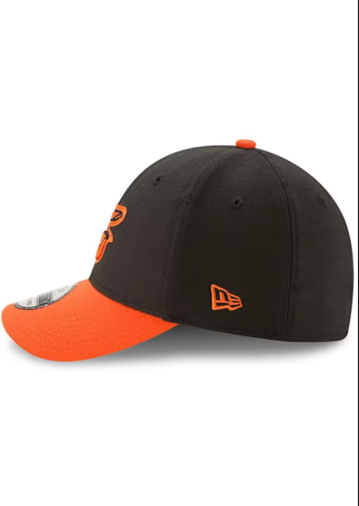 Baltimore Orioles New Era Road  Team Classic 39THIRTY Flex Hat - Black