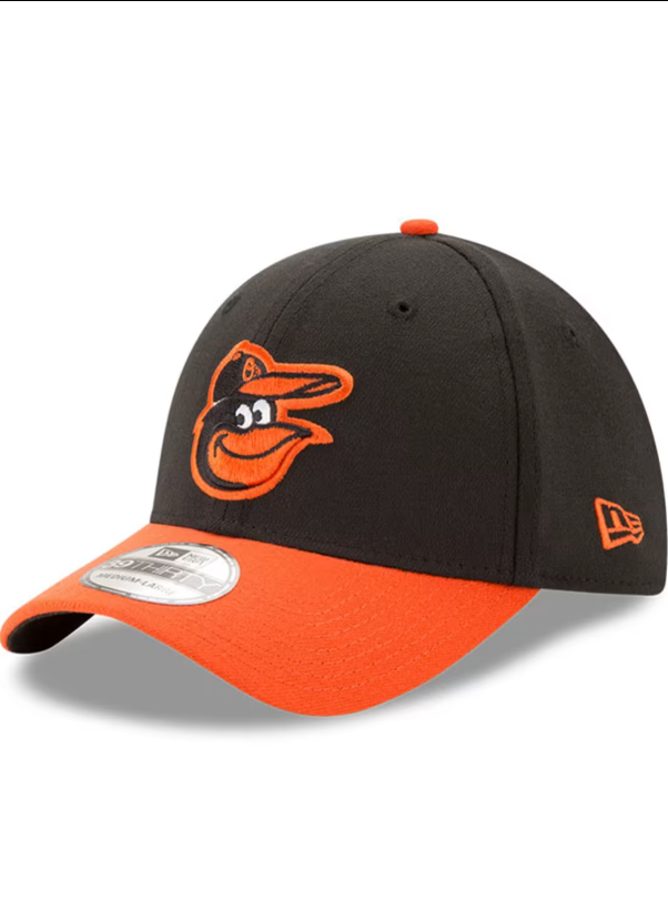Baltimore Orioles New Era Road  Team Classic 39THIRTY Flex Hat - Black