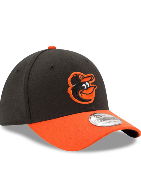 Baltimore Orioles New Era Road  Team Classic 39THIRTY Flex Hat - Black