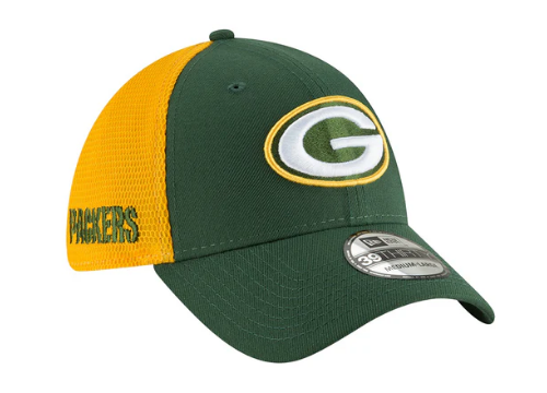 Green Bay Packers New Era Team 2T Sided 39THIRTY Flex Hat - Green