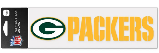 Green Bay Packers Wincraft 3x10 Bumper Sticker Perfect Cut Decal