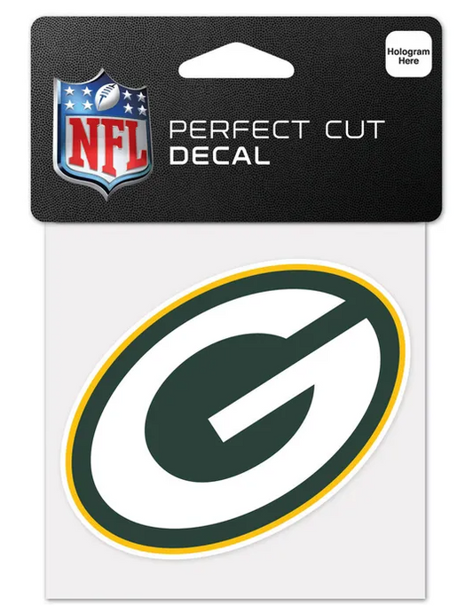 Green Bay Packers Wincraft Logo 4X4 Perfect Cut Decal
