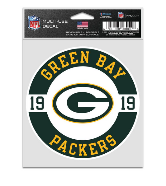 Green Bay Packers Wincraft Patch 3.75" X 5" Decal