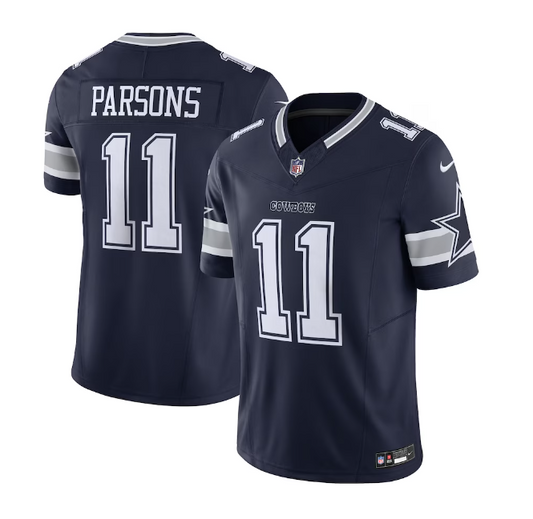 Dallas Cowboys #11 Micha Parsons Nike Vapor F.U.S.E. Limited Jersey- Navy