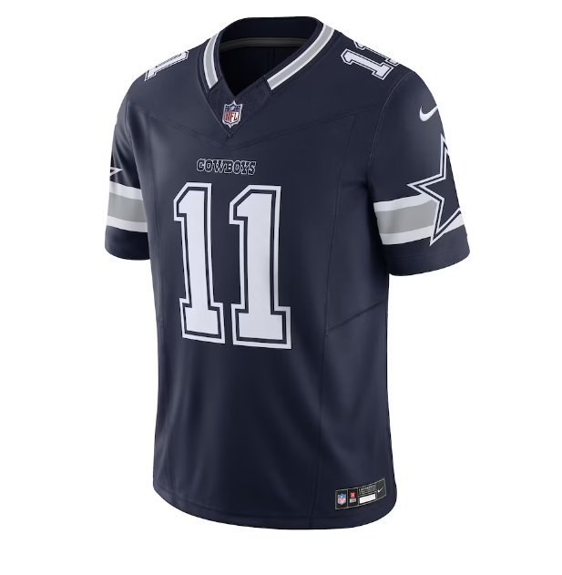 Dallas Cowboys #11 Micha Parsons Nike Vapor F.U.S.E. Limited Jersey- Navy