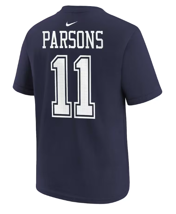 Dallas Cowboys Nike Youth #11 Micah Parsons Player T-Shirt- Blue