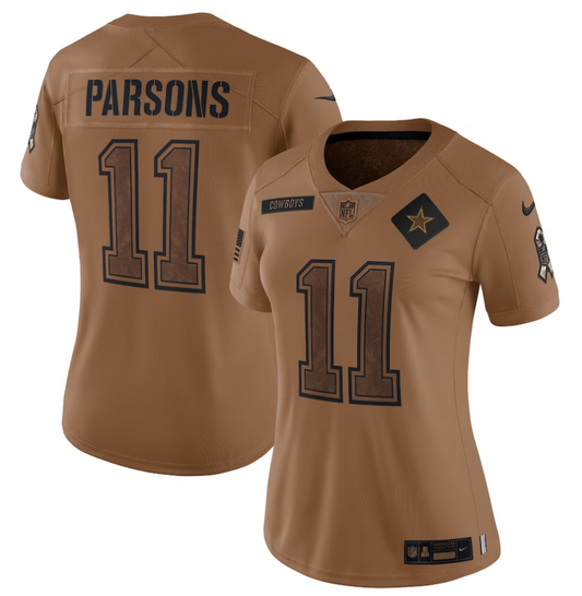 Micah Parsons Dallas Cowboys Nike Women's Salute To Service Limited Jersey - Brown