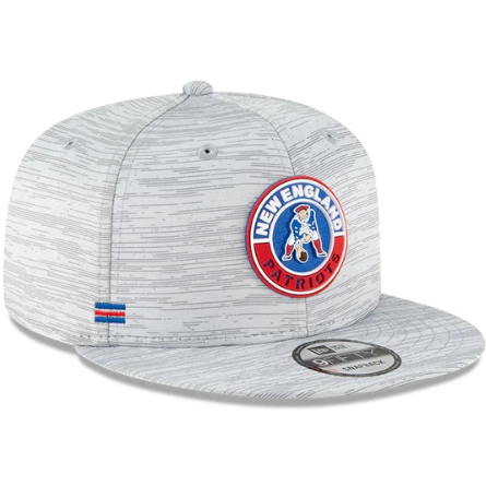 New England Patriots New Era Sideline Road 9FIFTY Adjustable Hat - Gray
