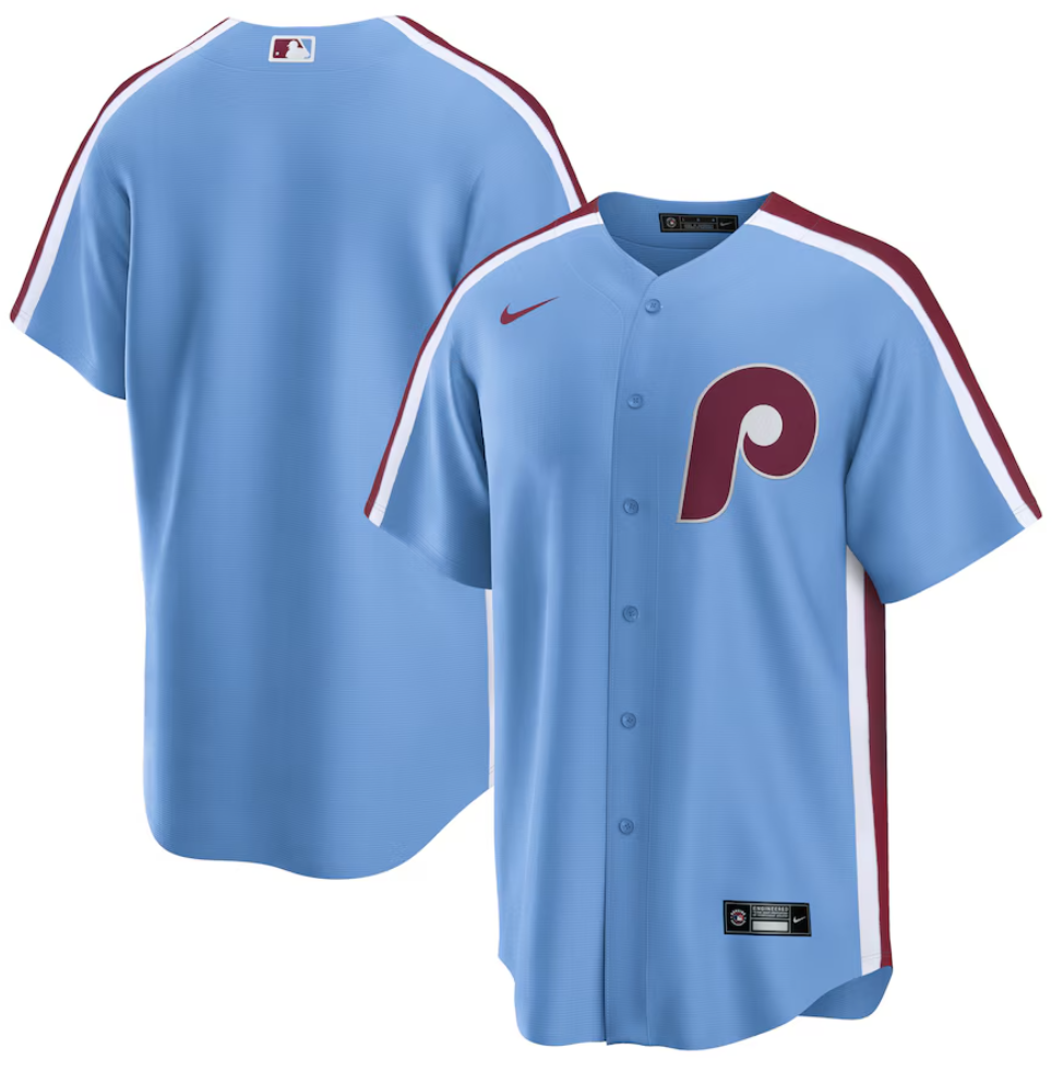 Philadelphia Phillies Nike Alternate Replica Team Jersey - Light Blue