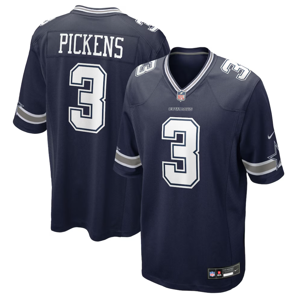 Dallas Cowboys #3 George Pickens Nike Game Jersey - Navy