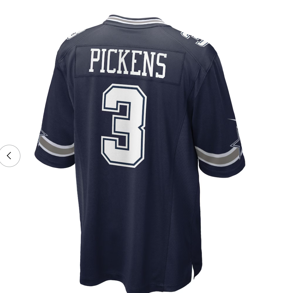 Dallas Cowboys #3 George Pickens Nike Game Jersey - Navy