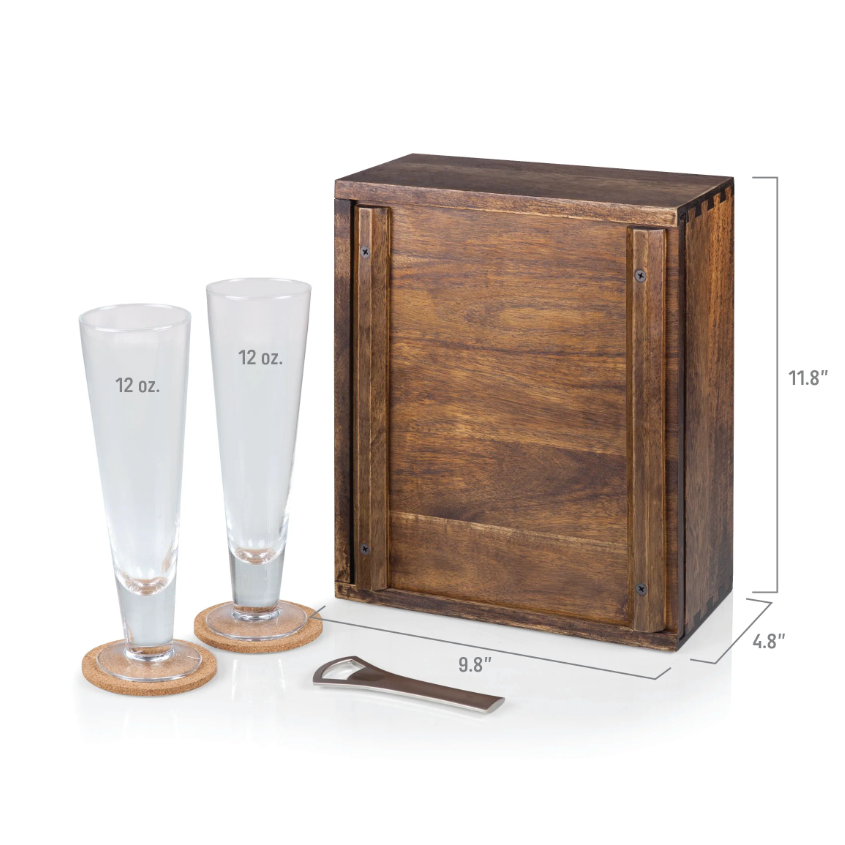 BALTIMORE ORIOLES - PILSNER BEER GLASS GIFT SET By Picnic Time