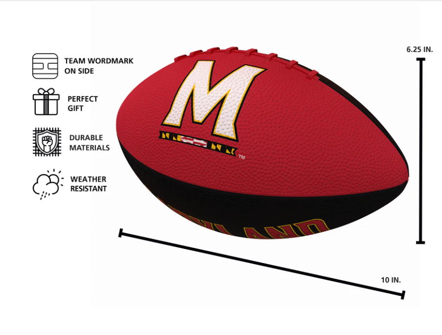 University of Maryland Terrapins Logo Brands Junior Football - Boxed