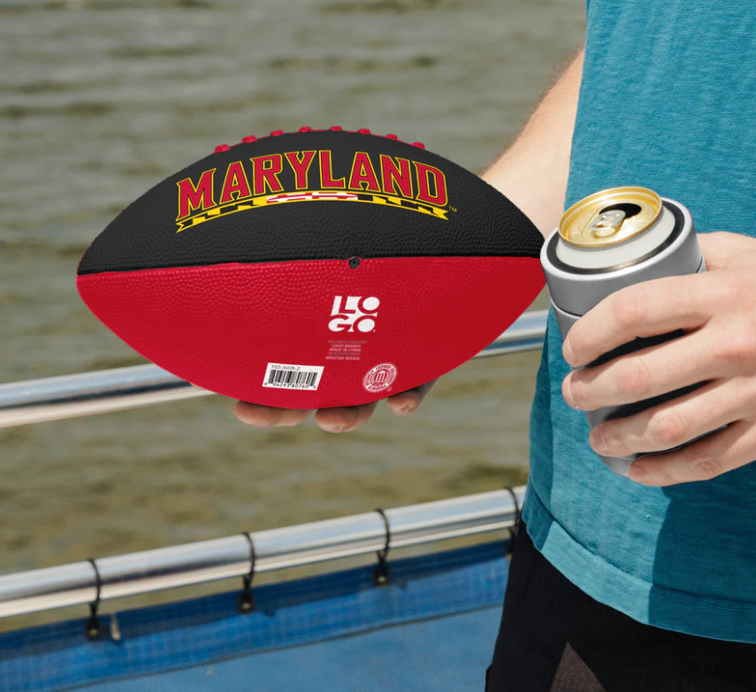University of Maryland Terrapins Logo Brands Junior Football - Boxed