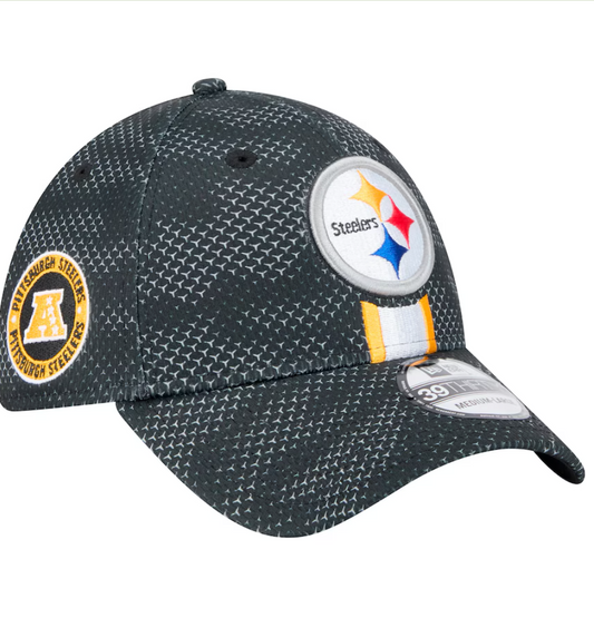 Pitttsburgh Steelers New Era Sideline 39THIRTY Flex Hat - Black