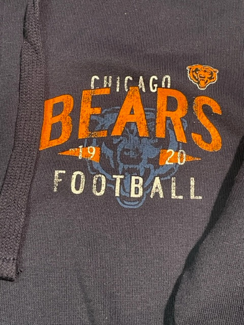 Chicago Bears Starter Playability Full Zip Hoodie- Navy